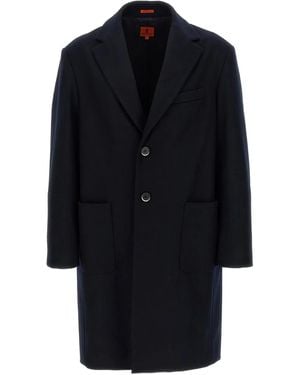 Barena Notched-Lapel Wool-Blend Coat - Blue