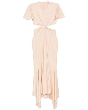 Philosophy Di Lorenzo Serafini Cut-Out Twist-Detail Dress - White