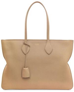 Ferragamo レザーハンドバッグ - ナチュラル