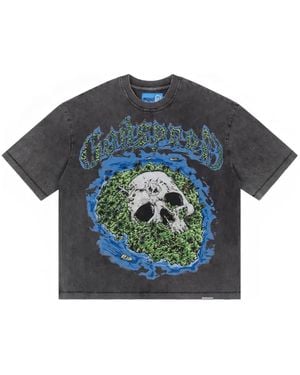 Godspeed Skull Island Graphic-Print T-Shirt - Blue