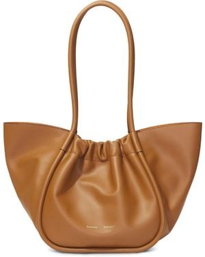 Proenza Schouler Large Ruched Tote Bag - Brown