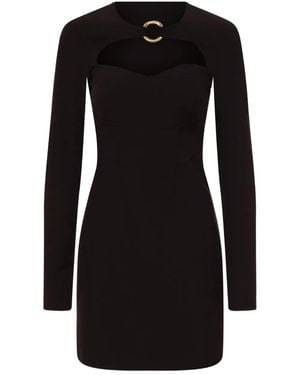 Just Cavalli Ring-Detail Mini Dress - Black