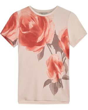 Ted Baker Bindii Floral-Print T-Shirt - Pink