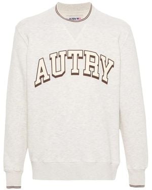 Autry Logo Jersey Sweatshirt - White