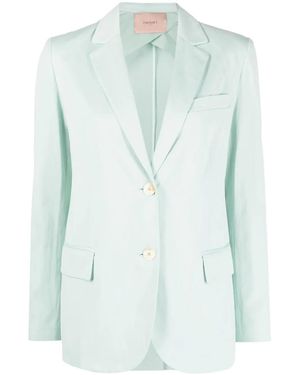 Twinset Plain Single-Breasted Blazer - Green