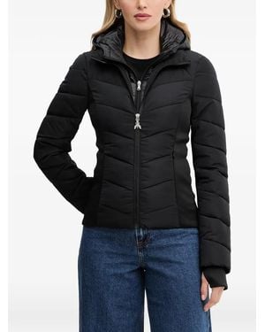 Patrizia Pepe Hooded Zipped Jacket - Black