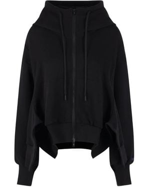 Yohji Yamamoto Asymmetric Hoodie - Black