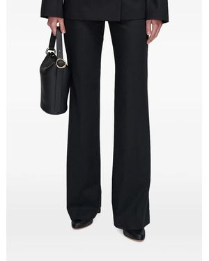JOSEPH Morissey Wool Trousers - Black