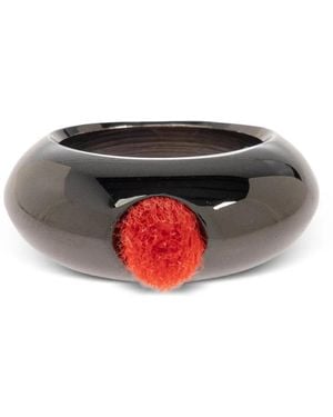 Issey Miyake Polierter Ring - Rot