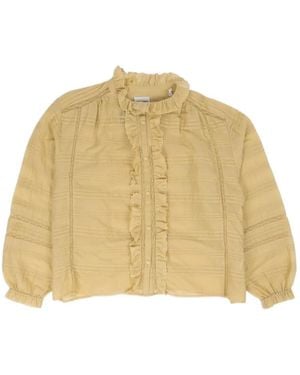 Isabel Marant Blusa Peline Con Volantes - Neutro