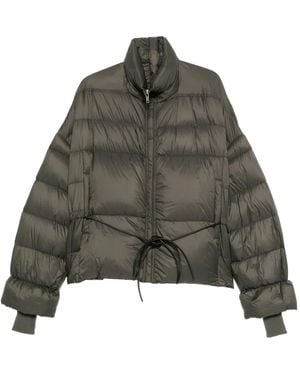 Rick Owens Quilted Drawstring Jacket - Brown