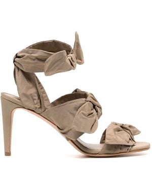 Red(V) Knot Me Up 85Mm Sandals - Metallic