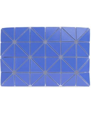 Issey Miyake Geometric-Panelled Clutch Bag - Blue