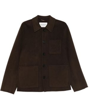 Amaranto Jacke mit geknöpften Taschen - Schwarz