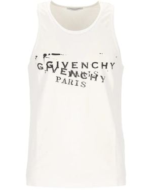 Givenchy Logo-Print Tank Top - White