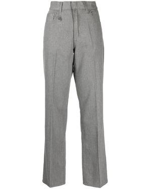 R13 Lemmy Mid-Rise Straight-Leg Jeans - Grey