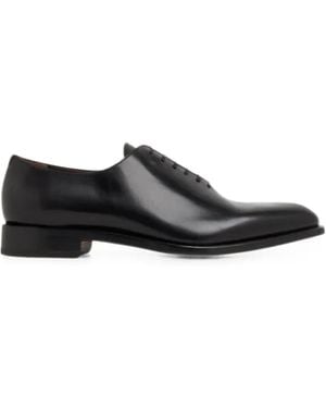 Ferragamo Tramezza Plain-Toe Oxford - Black
