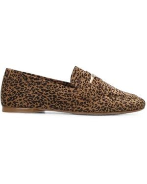 Mexx Leopard-Print Loafers - Brown