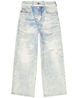 DIESEL Relaxed Regular Waist 2097 D-Enim-M Joggjeans - Blue