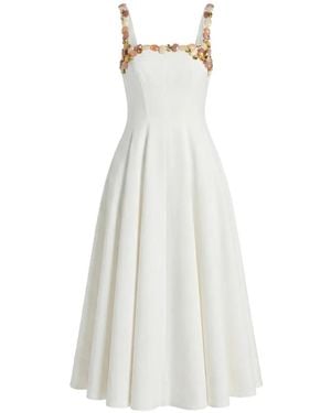 PATBO Gabriela Kleid Mit Perlen - Weiß