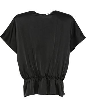 Stella McCartney Padded-Shoulders Blouse - Black