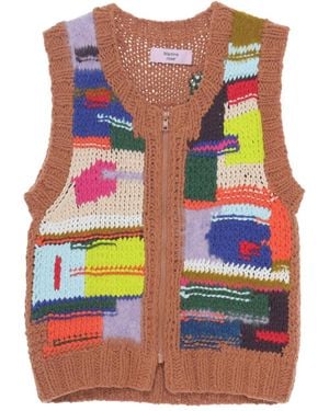 Martine Rose Zip-Up Vest - Brown