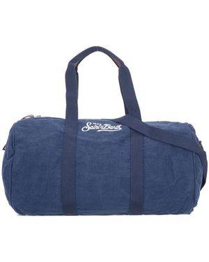 MC2 Saint Barth Embroidere-Logo Holdall - Blue