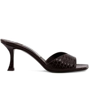 Jimmy Choo Skye Satin-Sandalen 70mm - Schwarz