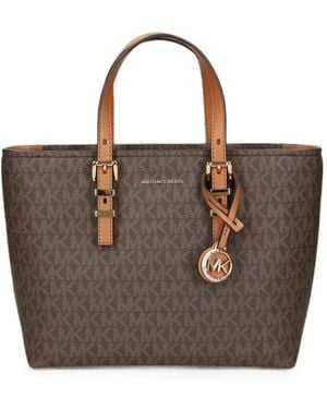 MICHAEL Michael Kors Borsa Tote Quinn Piccola Con Monogramma - Marrone