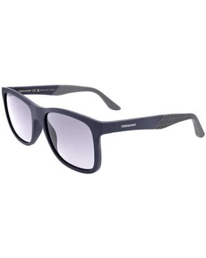 Ferragamo Eyewear Sonnenbrille Mit Eckigem Gestell - Weiß