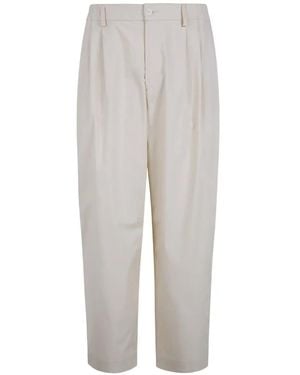Woc Elasticated-Waist Pants - White