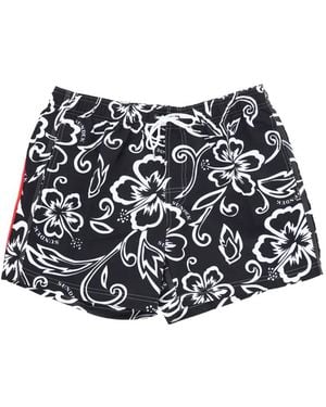 Sundek Floral-Print Swim Shorts - White