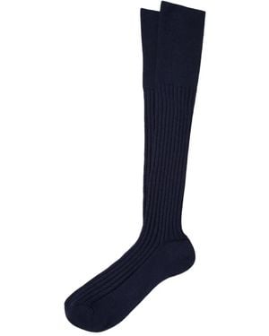 Brunello Cucinelli Ribbed Socks - Blue