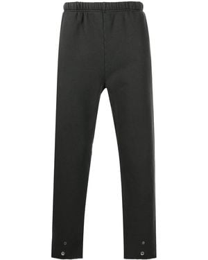 Les Tien Cropped Straight-Leg Sweatpants - Gray