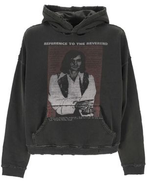 Enfants Riches Deprimes Faded-Effect Long-Sleeve Hoodie - Black