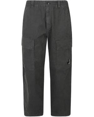 C.P. Company Pantalon En Coton À Poches Cargo - Gray