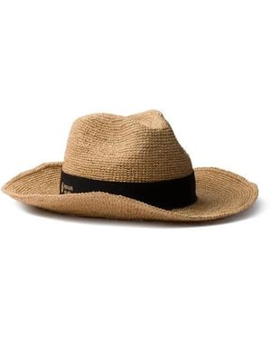 Prada Crochet Hat - Natural
