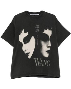 Alexander Wang Graphic-Print T-Shirt - Black