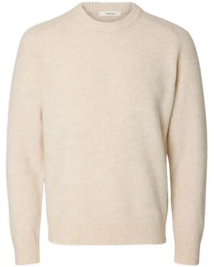 SELECTED Rai Crew-Neck Jumper - White