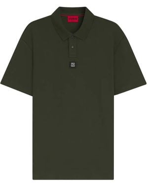 HUGO Logo-Plaque Polo Shirt - Green
