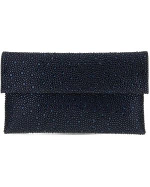 Twentyfourhaitch Carena Crystal-Embellished Shoulder Bag - Blue