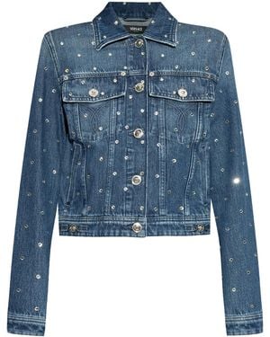 Versace Denim Jackets - Azul