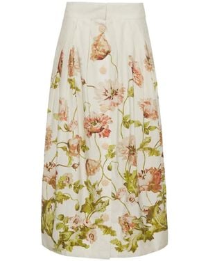 Cara Cara Marge Rock mit Blumen-Print - Weiß