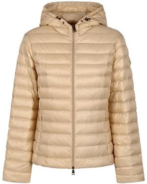 Moncler Hooded Padded Jacket - Natural