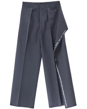 Moschino Cimosa Pleated Pants - Blue