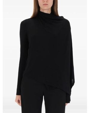 Helmut Lang Top With Scarf - Black