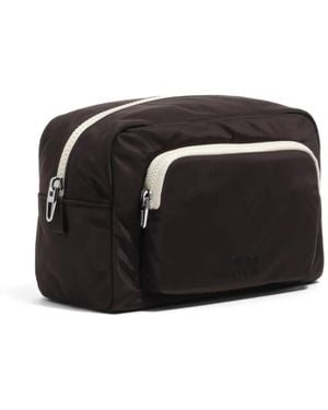 Bimba Y Lola Estuche De Maquillaje Grande Con Logo Bordado - Negro