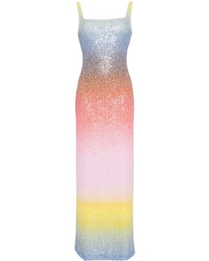 Costarellos Leela Gradient-effect Dress - Pink