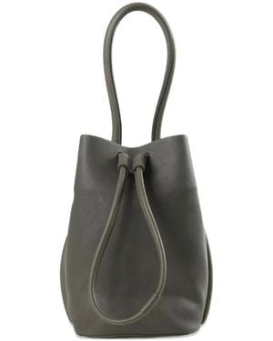 Uma Wang Small Drawstring-Fastening Bucket Bag - Weiß