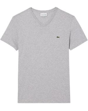 Lacoste コットン Tシャツ - グレー